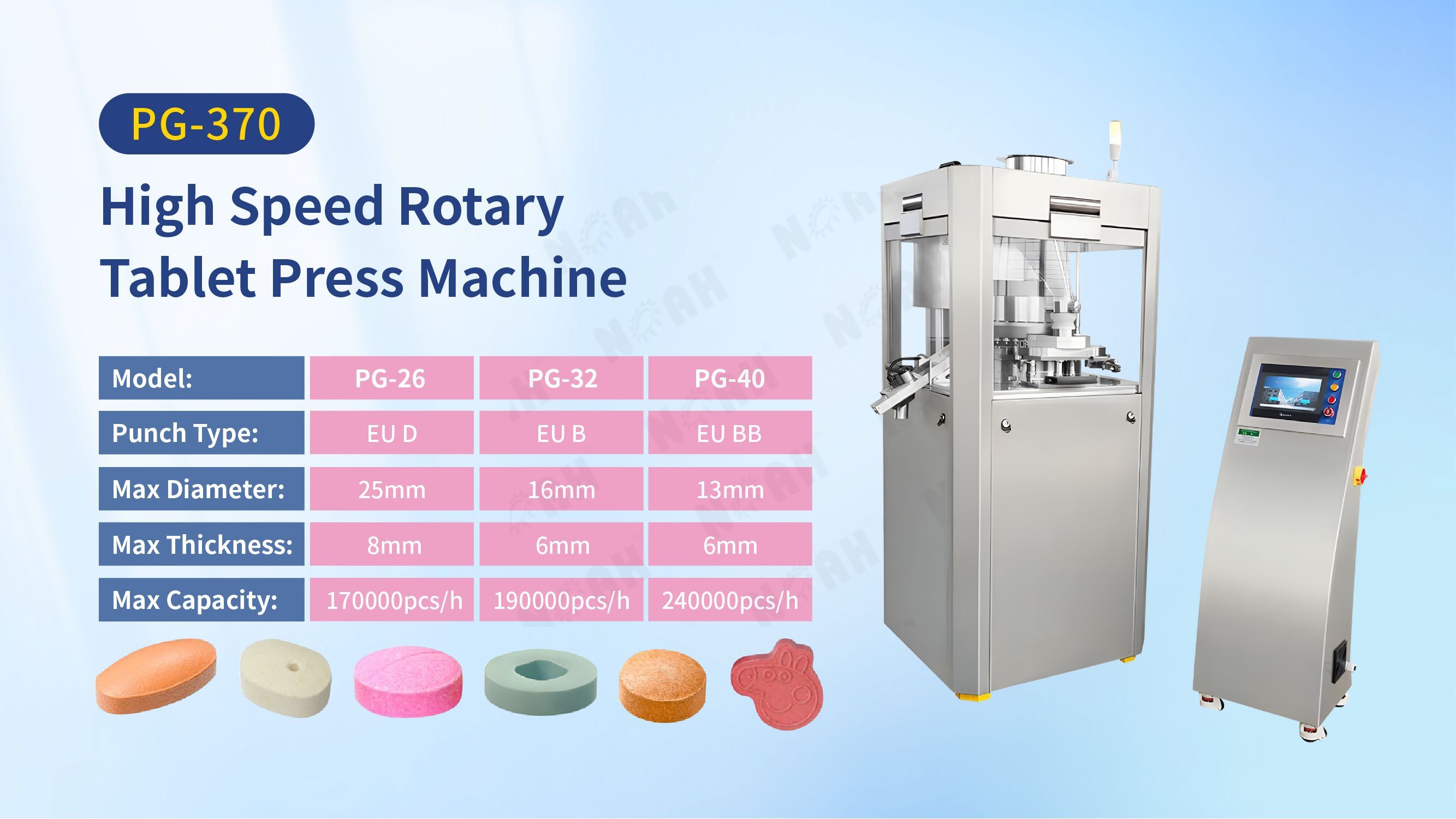 High speed tablet press