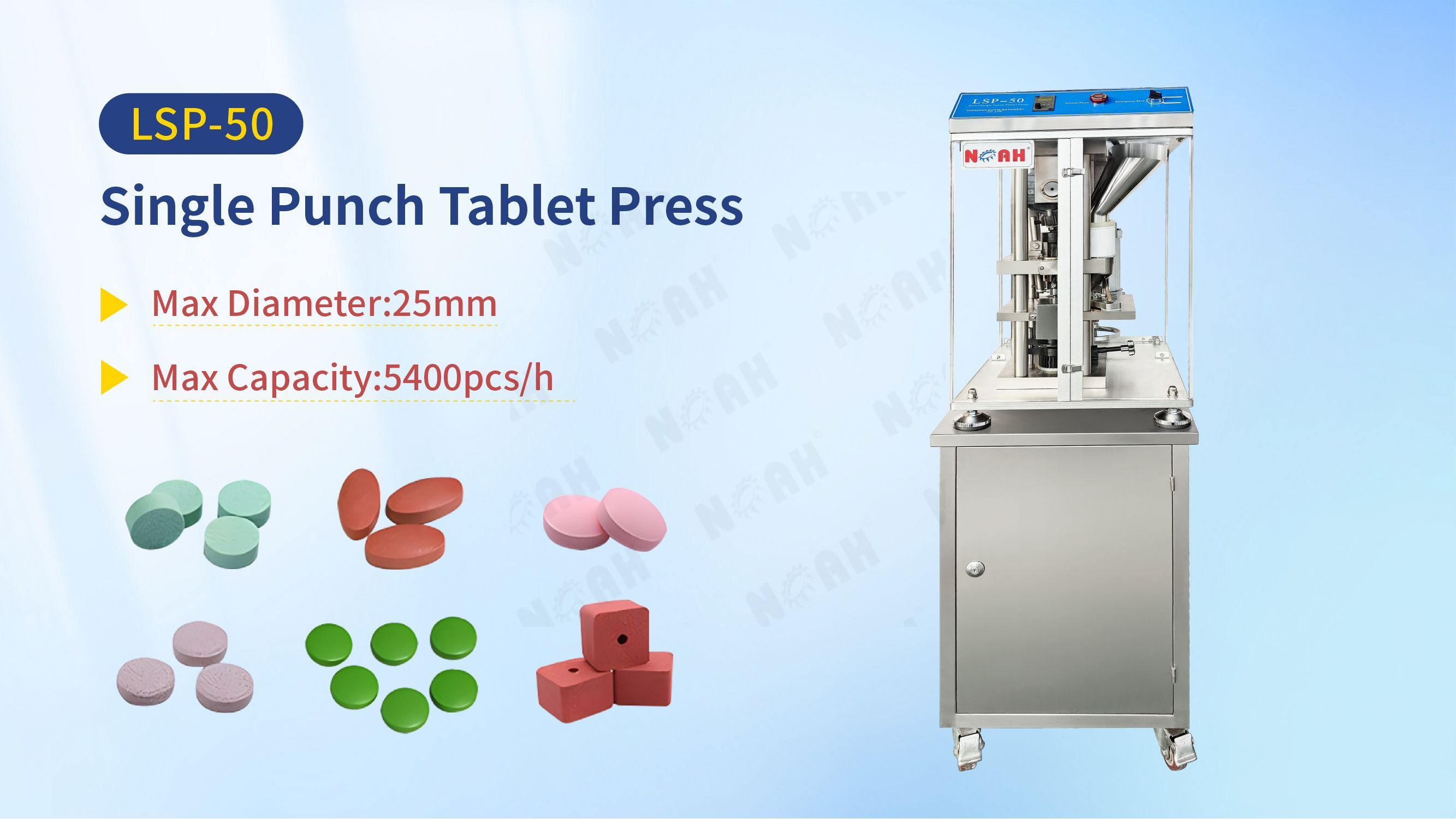 Single punch tablet press machine