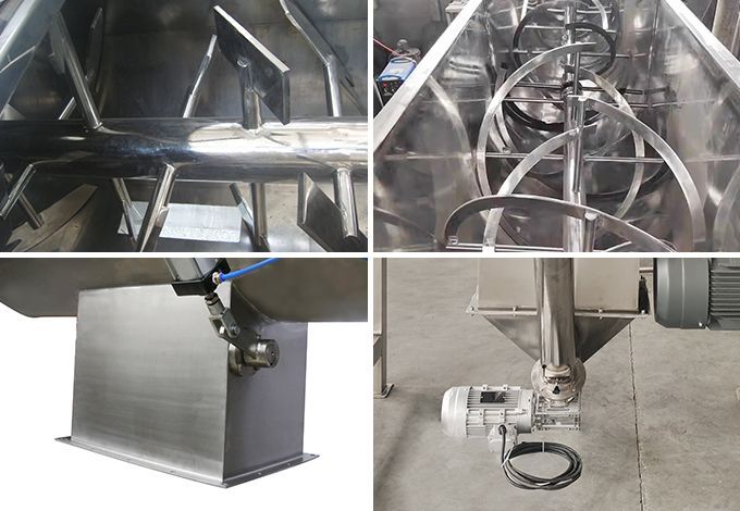 Paddle powder mixer blender