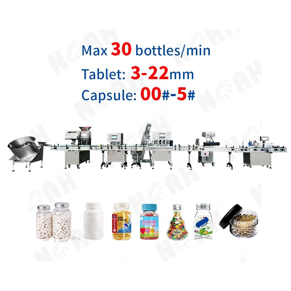 GS-8/12 Automatic Tablet Capsule Counting & Filling Production Line