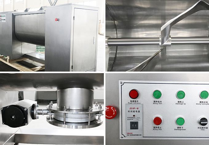 Liquid powder horizontal mixer