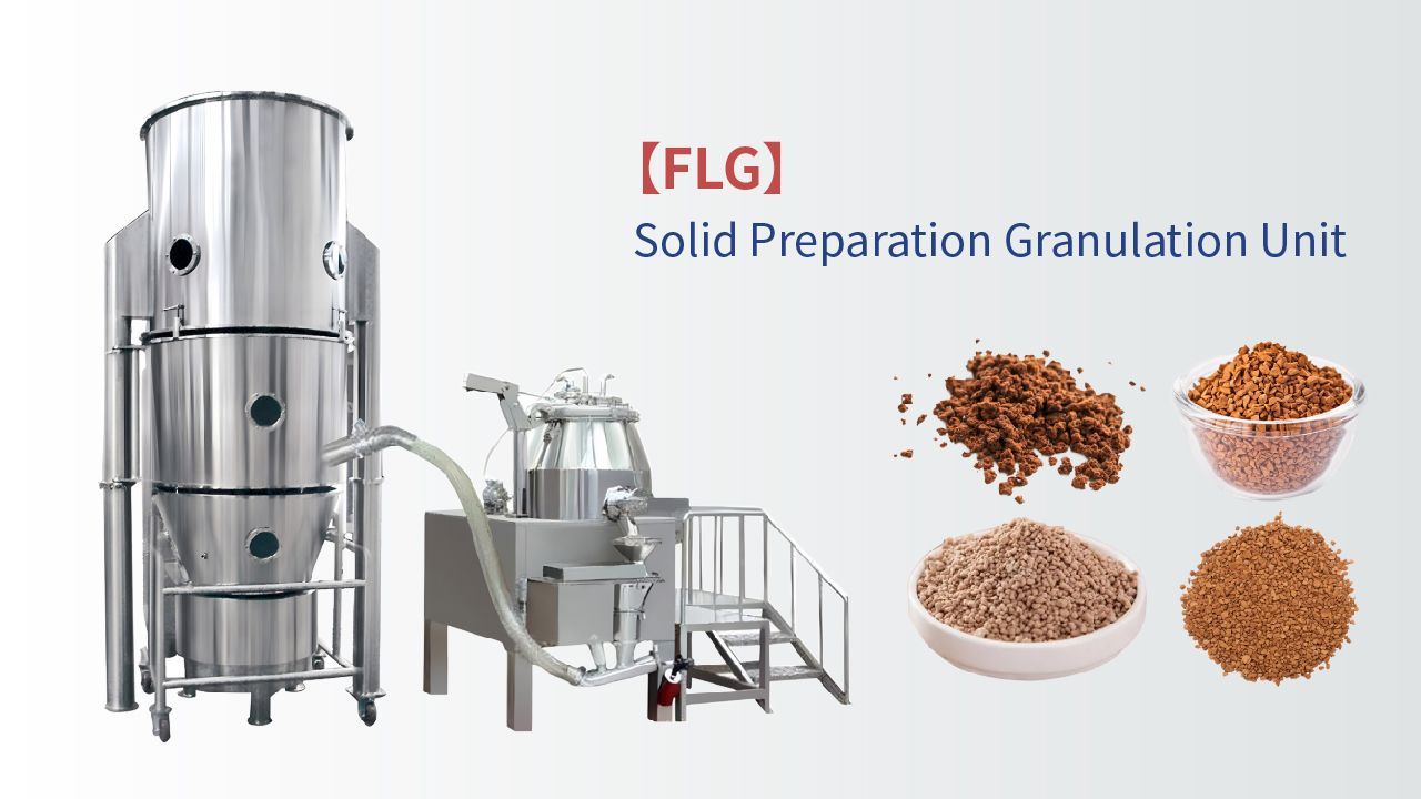 Granulation line for solid dosage forms