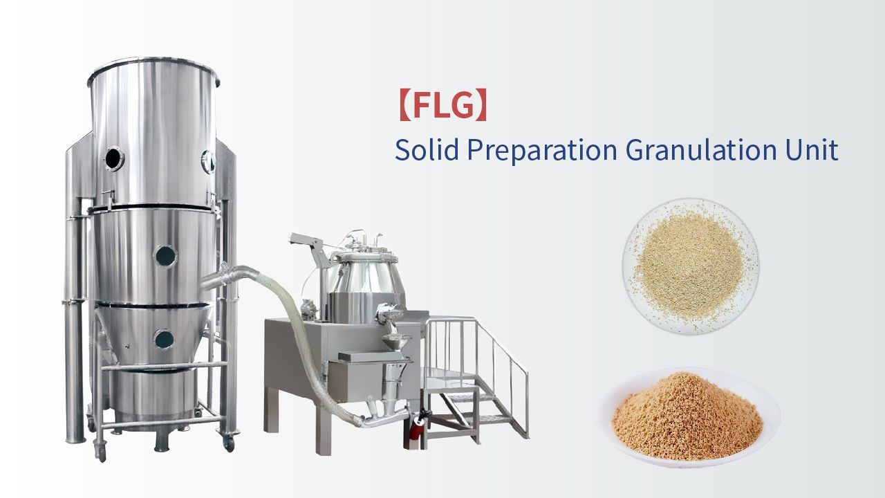 Granulation line for solid dosage forms